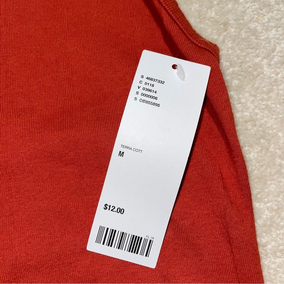 Urban Outfitters Ribbed Halter Knit Tank – Terra Cotta – Size M (NWT) - Picture 3 of 6